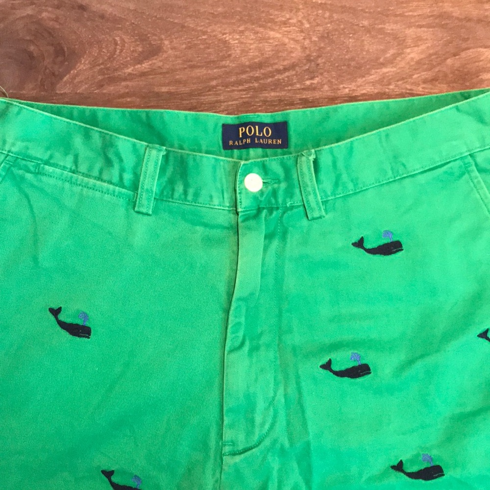 Polo Ralph Lauren shorts - green and embroidered